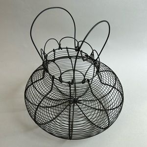Vintage wire egg basket